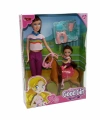 WG-115162 Kutulu 29cm Atlı Kızı ve Anne Bebek - Vardem Oyuncak