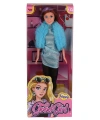 WG-66771  Parlak Drape Elbiseli Bebek 29 cm -Vardem
