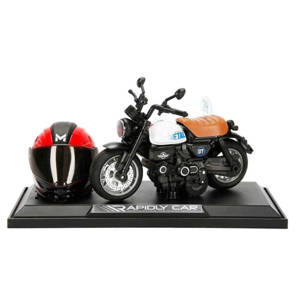 5835 SUN-MYG-MOTOSİKLET 1 14 HONDA MONKEY KASKLI FİGÜR PB 3R SES IŞIK