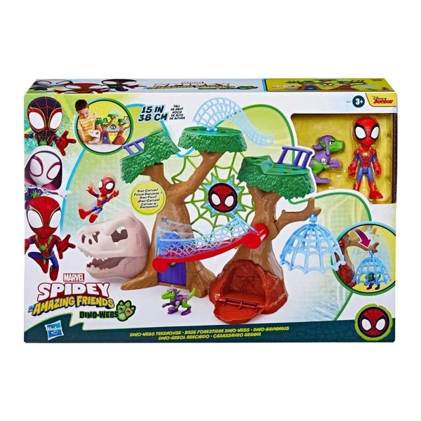 F9477 Spidey ve İnanılmaz Arkadaşları - Dino Webs Ağaç Evi Set