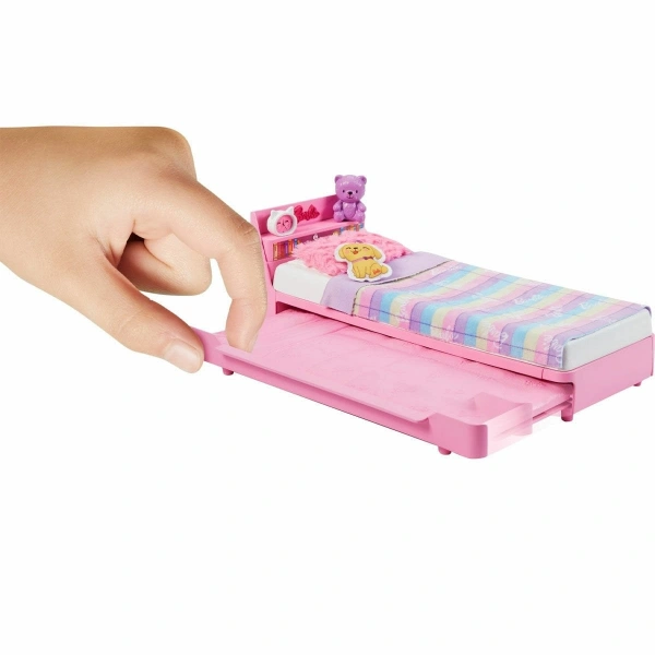HMM64 My First Barbie - İlk Barbie Bebeğim - Barbienin Yatağı Oyun Seti