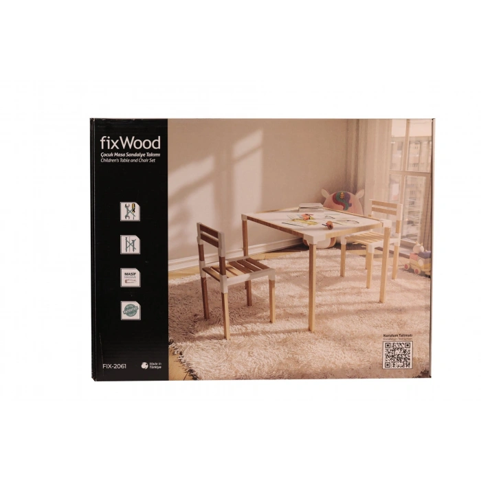 7719 FİX WOOD ÇOCUK MASA SANDALYE TAKIMI