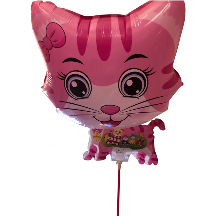 Folyo Balon 50li paketler pembe kedi