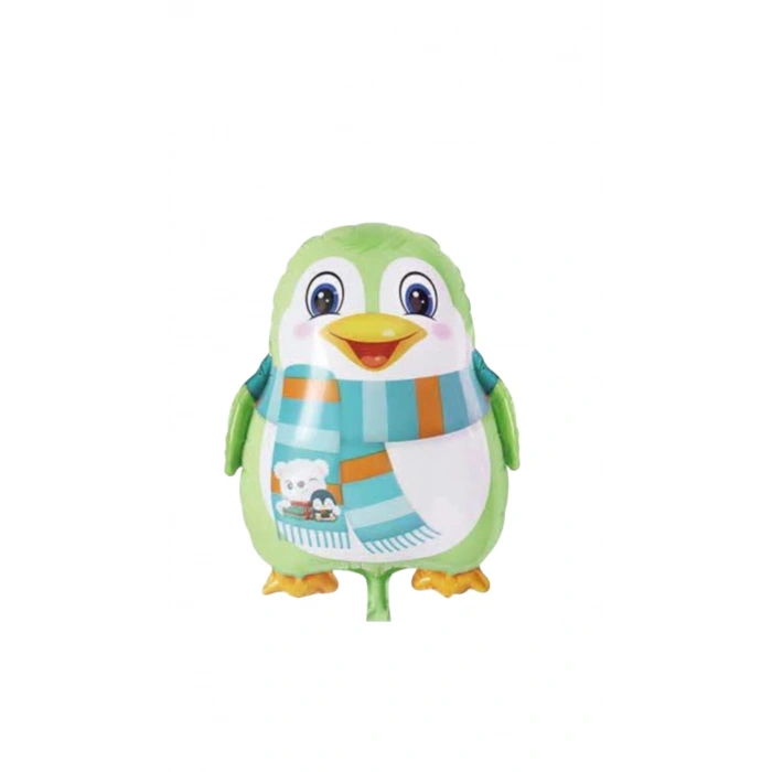 Folyo Balon 50li paketler yeşil penguen