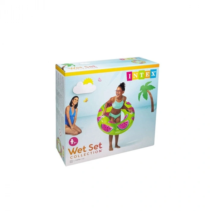 Intex Tropikal Meyve Desenli Simit 107 cm (9+ Yaş)