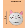meow nakışlı yastık peluş 25 cm