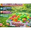 Toptan Işıklı Lüks Yoyo Kirpi Top - Parmak Halkalı Esnek Stres Oyuncağı (12li Set)