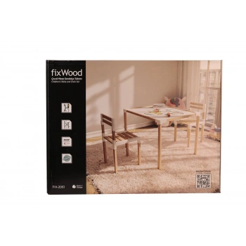 7719 FİX WOOD ÇOCUK MASA SANDALYE TAKIMI