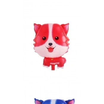 Folyo Balon 50li paketler kırmızı köpek