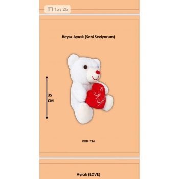 sevimli peluş ayı 35 cm