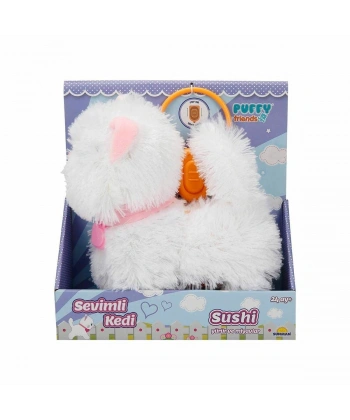 3377 Sevimli Kedi Sushi Sesli ve Hareketli -Sunman