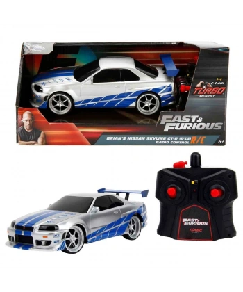 9772 SUN-SIM-JDA-RC ARABA 1 24 FAST FURIOUS NISSAN SKYLINE GTR 2 4 GHZ FASTF