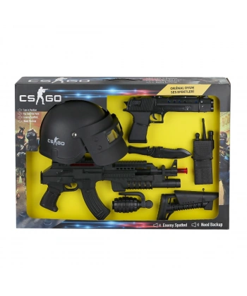 ER-120M CS Go Kask ve Silah Oyun Seti -Erdem Oyuncak