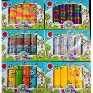Rainbow Magic Spring - 24lü Paket Stres Yayları (6 Farklı Model)