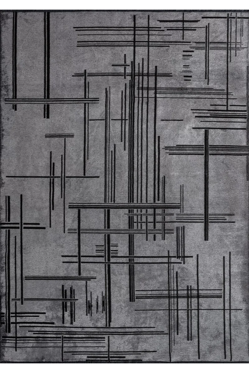 VG Tril Siyah - Açık Gri Halı