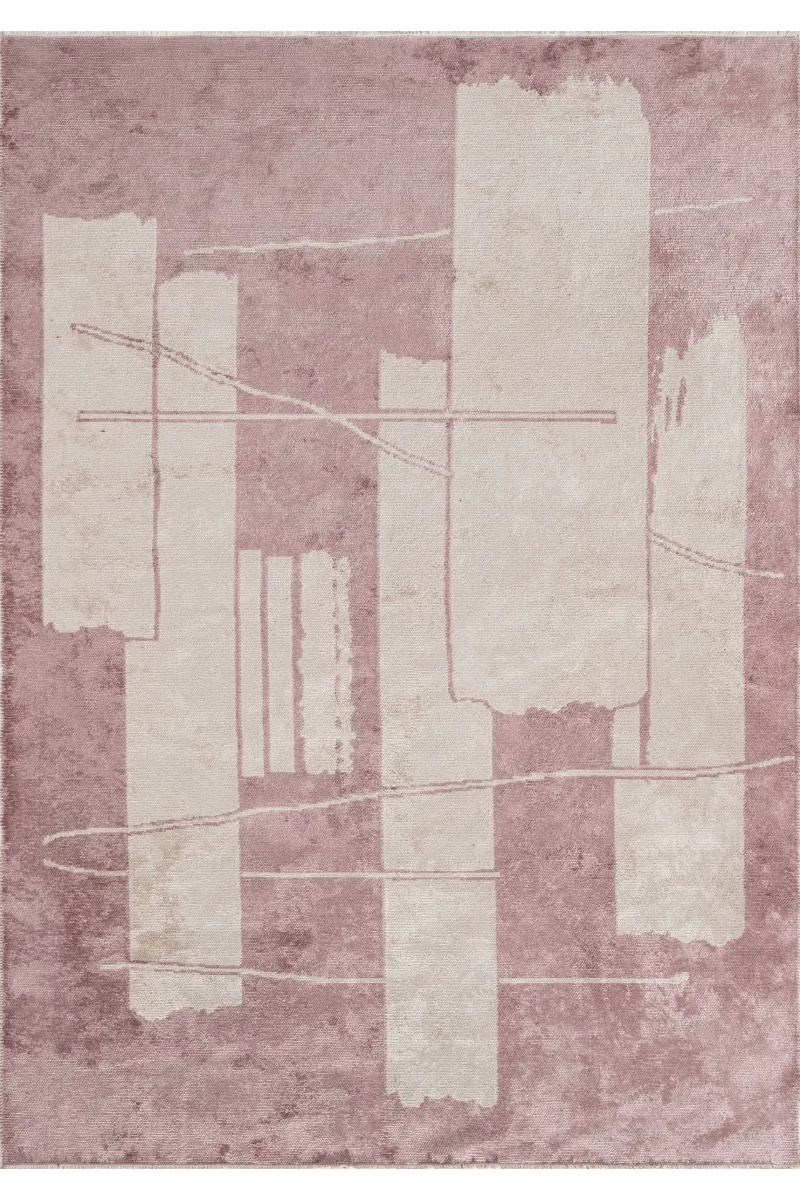 VG Lento Ekru - Mürdüm Halı