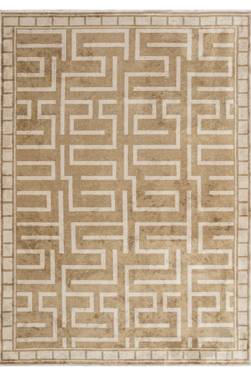 VG Smryna Krem - Açık Kahve Halı