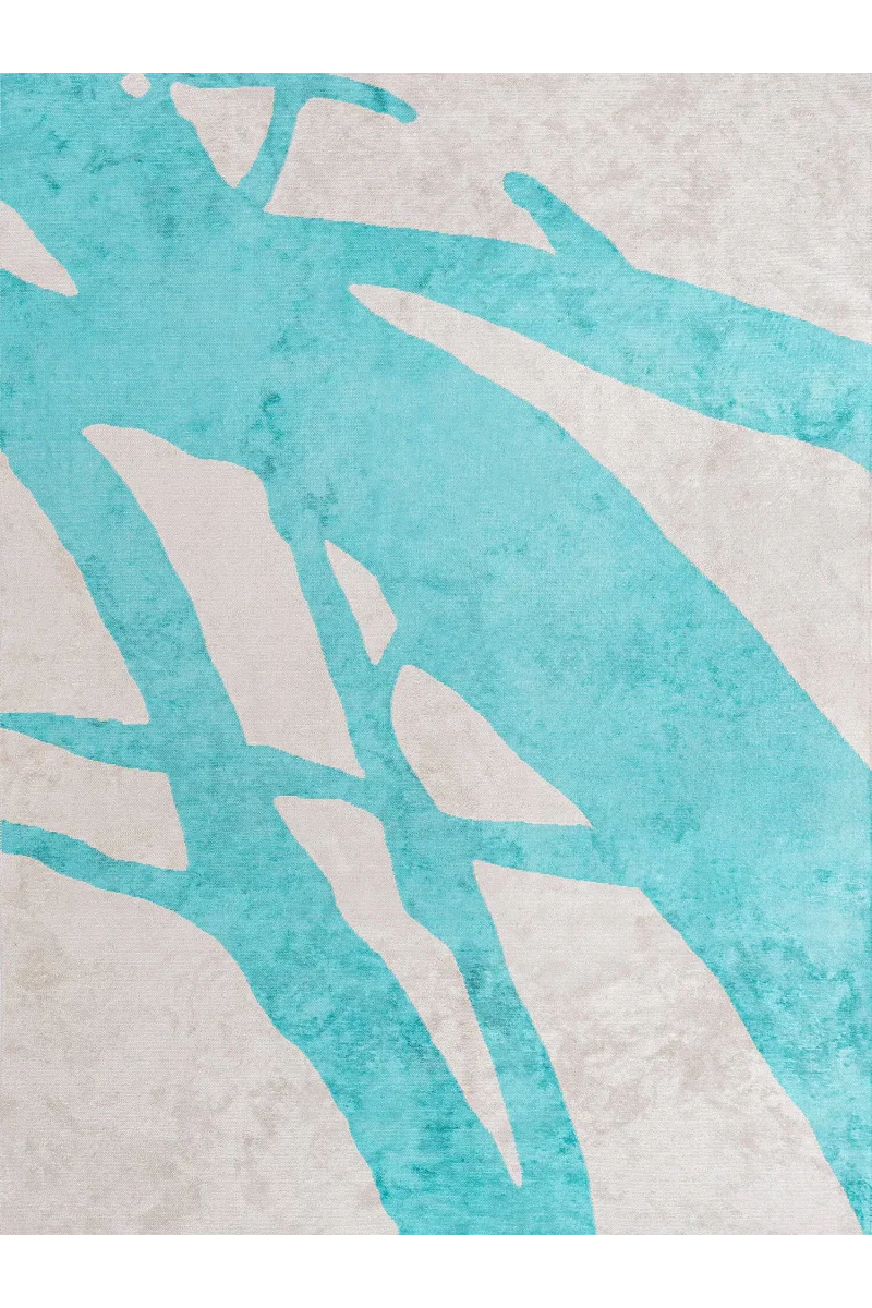 VG Sapling Turkuaz - Ekru Halı