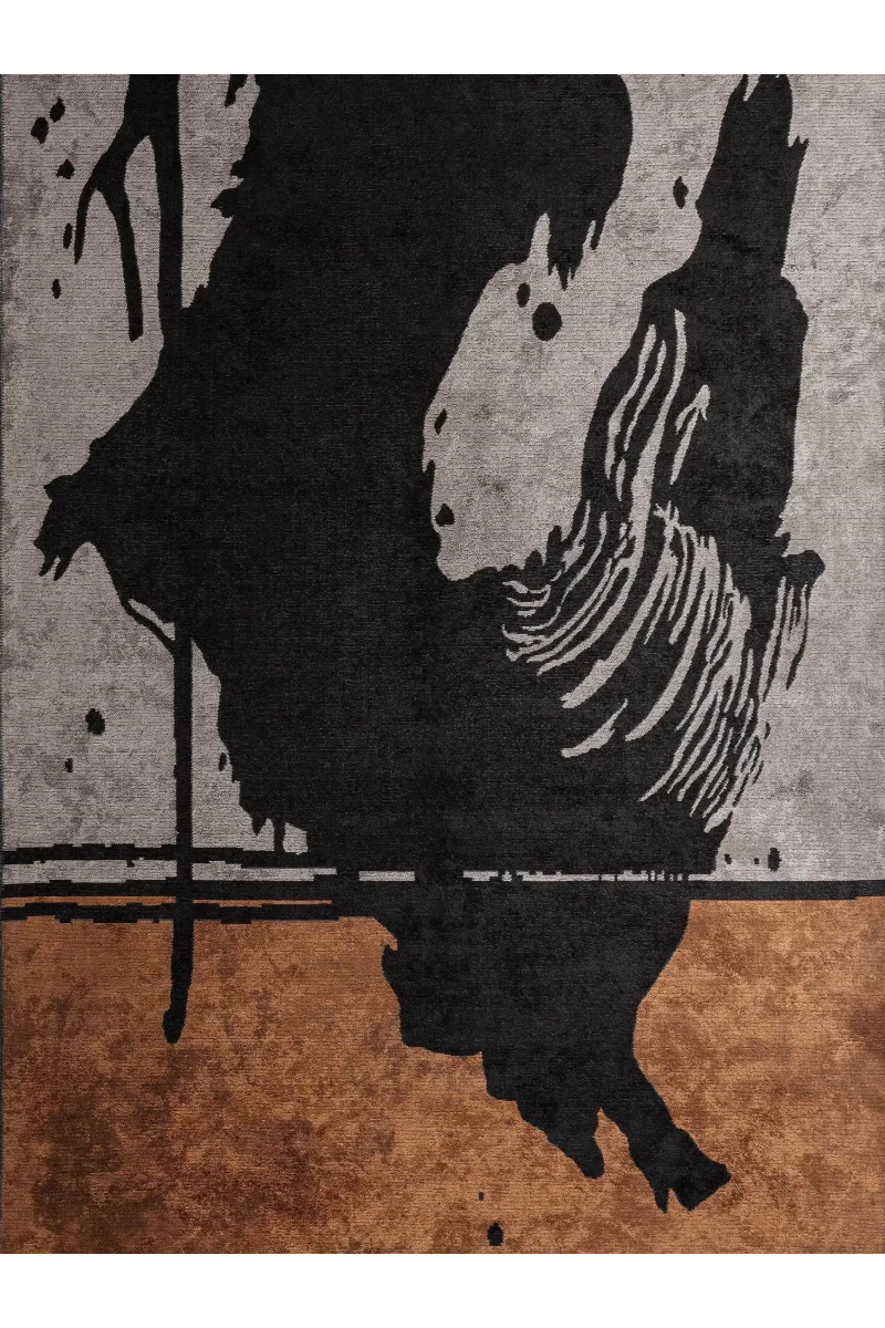 VG Susanoo Siyah - Kiremit - Krem Halı