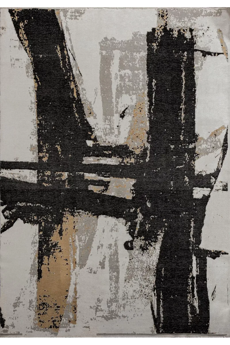 VG Cannes Siyah - Açık Kahve - Gri - Ekru Halı