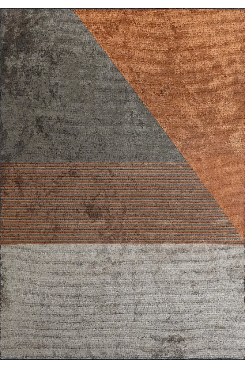 VG Frankfurt Kiremit - Bej - Antrasit Halı