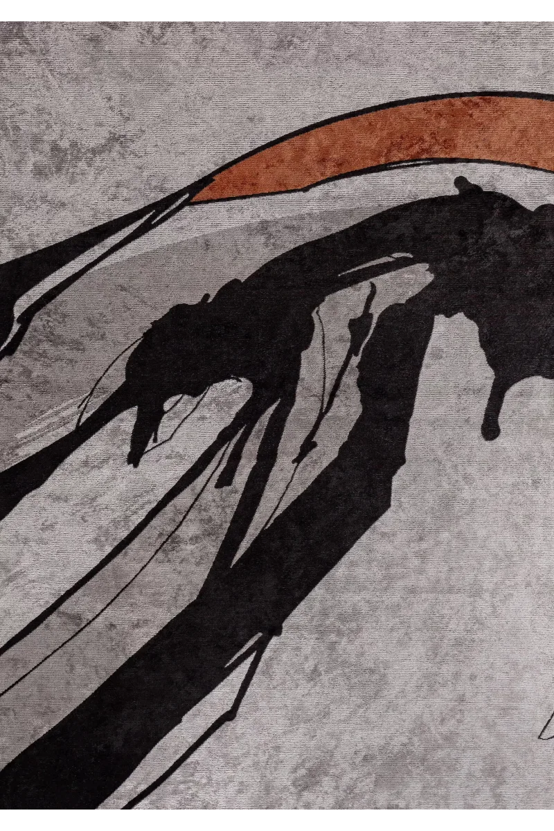 VG Franz Siyah - Pas - Koyu Gri - Açık Gri Halı