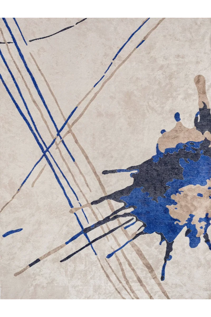 VG Joan Koyu Lacivert - Saks Mavisi - Fındık - Ekru Halı