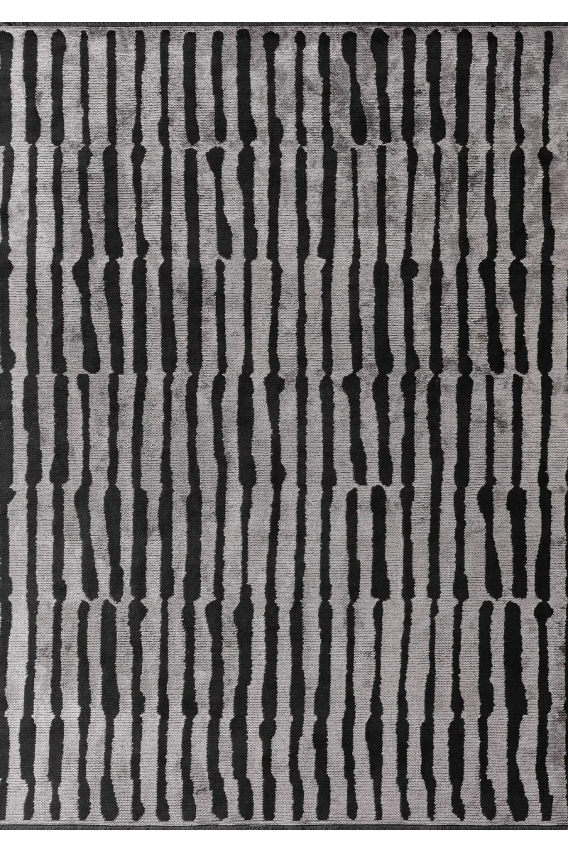 VG Millet Coral Mat - Siyah - Krem Halı