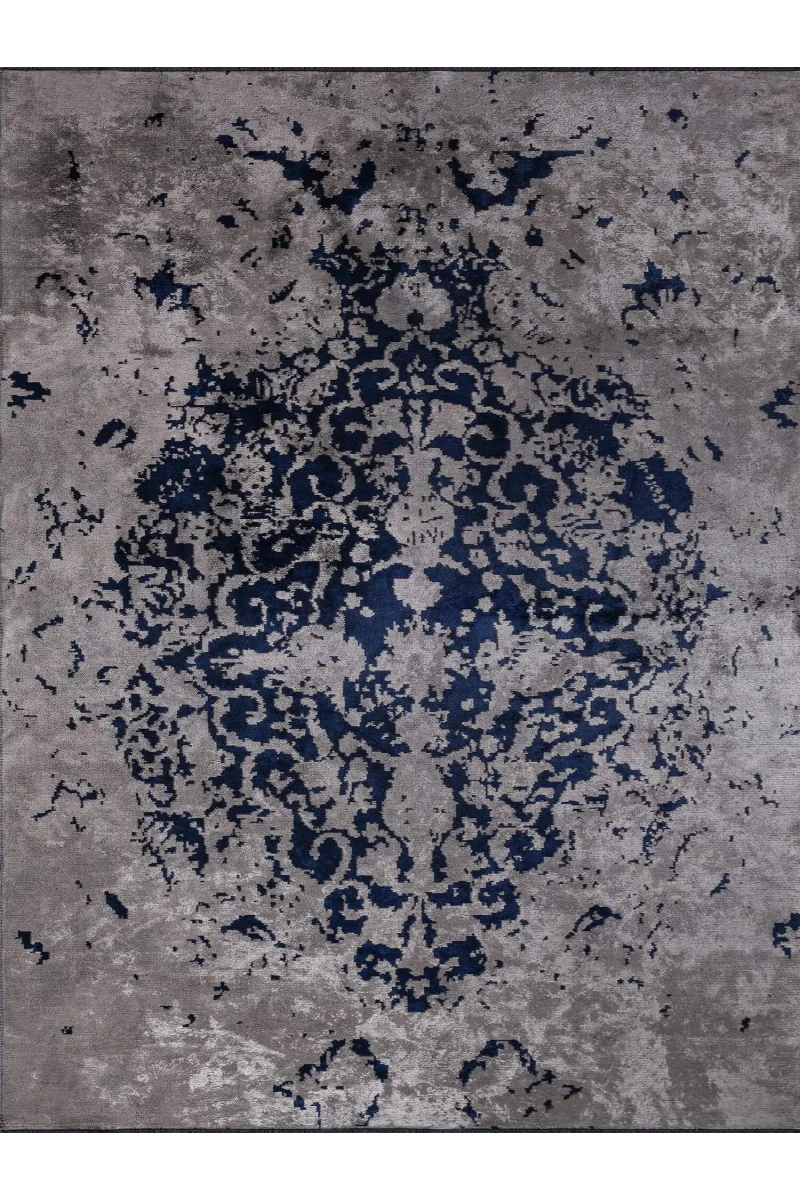 VG İmroz Koyu Lacivert - Açık Gri Halı