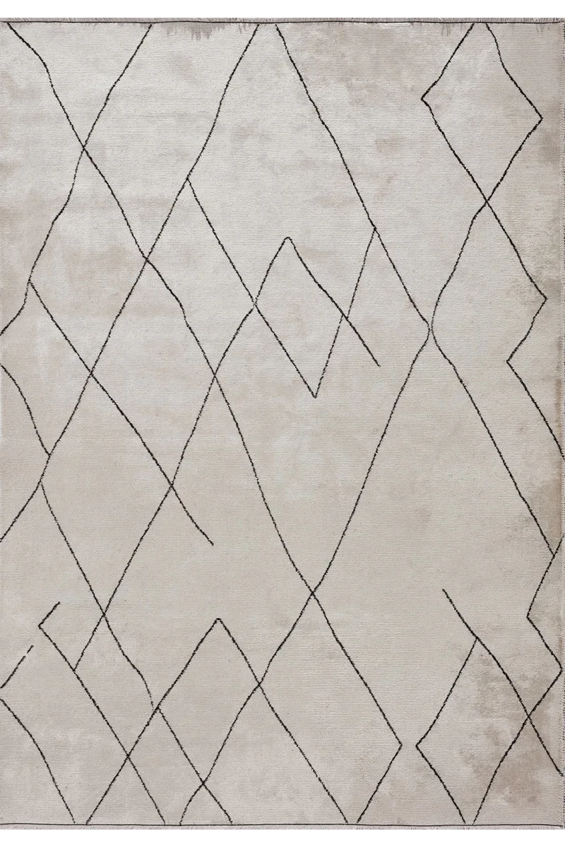 VG Trıbal Siyah - Ekru Halı