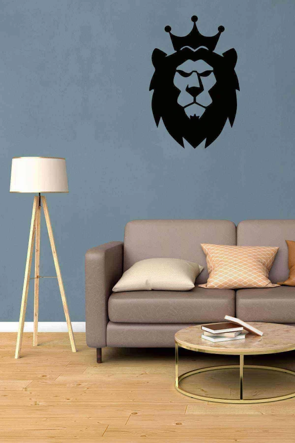 Aslan Kral 3d Mdf Tablo Evinize Ofisinize Yeni Tarz Wall Art