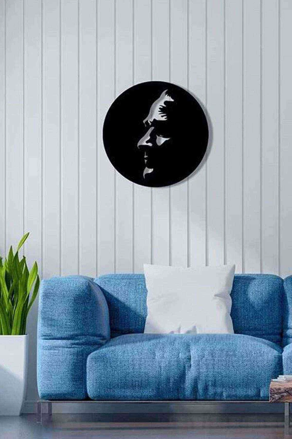 Atatürk Silüeti 3d Mdf Tablo Evinize Ofisinize Yeni Tarz Wall Art