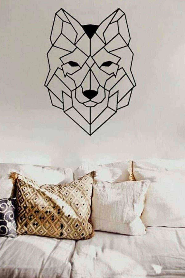 Kurt Figürlü 3d Mdf Tablo Evinize Ofisinize Yeni Tarz Wall Art