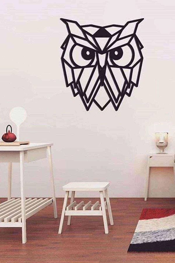 Baykuş Figürlü 3D Mdf Tablo