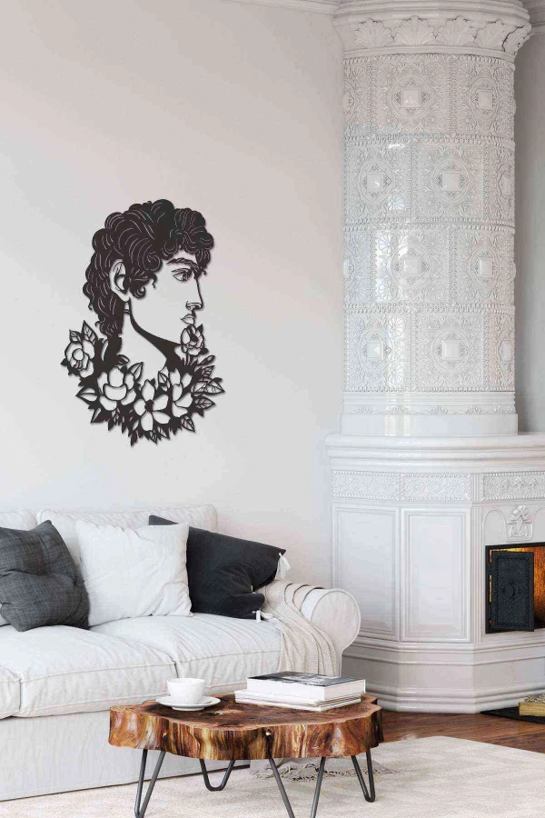 Florence Duvar Dekoru Tablosu Siyah Ahşap Lazer Mdf