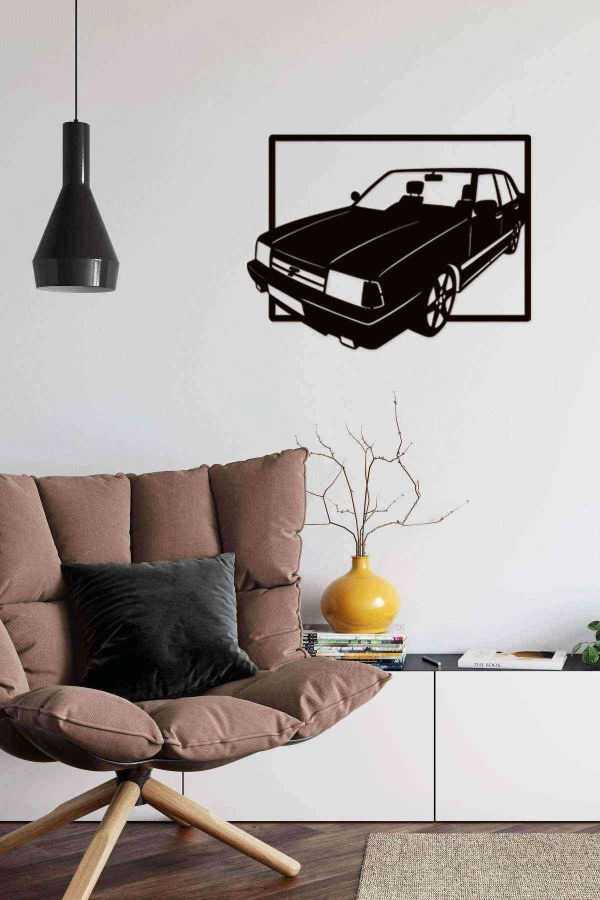 Tofaş Figürü Duvar Dekoru Tablosu Siyah Ahşap Lazer Mdf