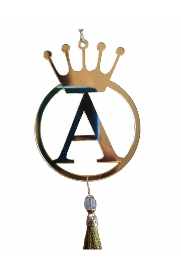 A Yazılı Ayna Pleksi Araba Dikiz Aynası Süsü Gold