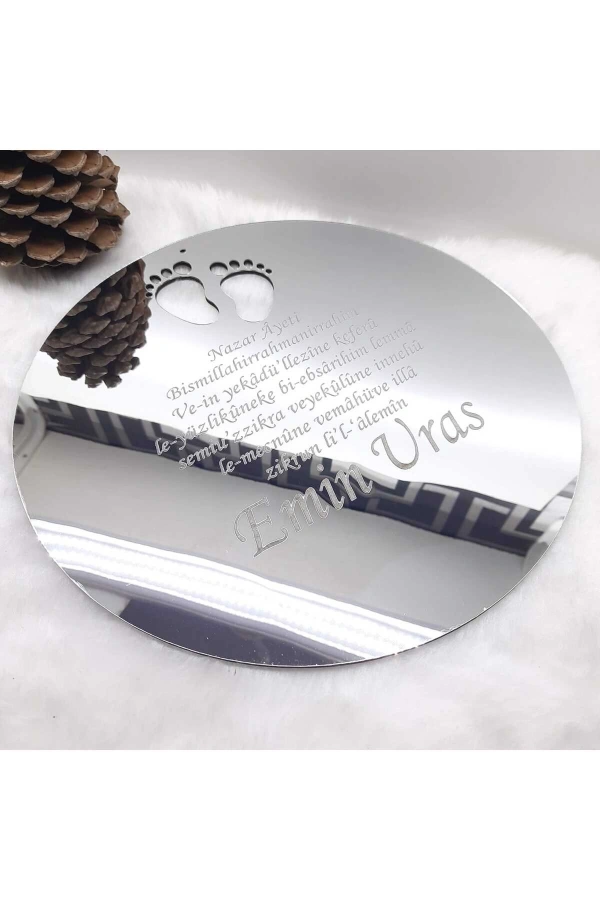 Pleksi Kapı Süsü Nazar Ayetli Nişan Düğün Kına Nikah Gümüş