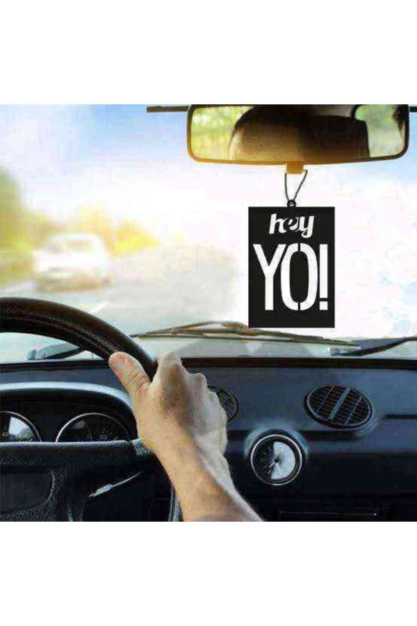 Araba Süsü Hey Yo Dikiz Aynası Süsü Ahşap