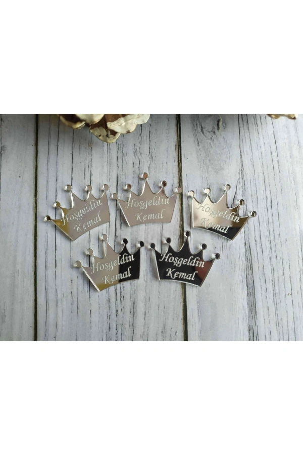 Pleksi Süslemesiz İsimlik Etiket,Düğün,Kına,Söz,Nişan,Magnet 25 Adet- A19