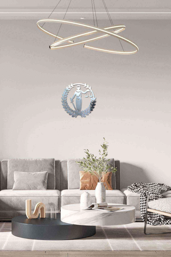 Adalet Duvar Dekoru Tablosu Aynalı