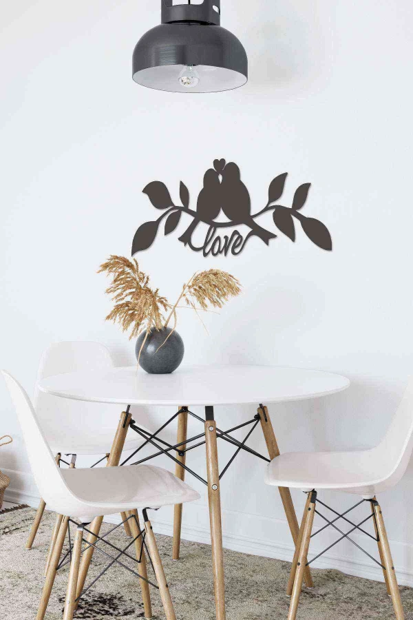 Kuş Love Mdf Tablo