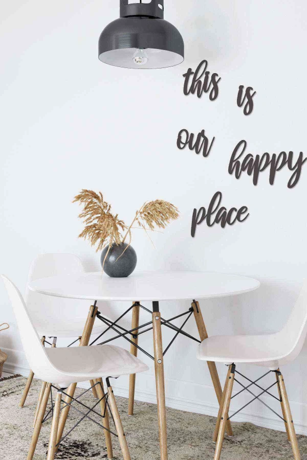 This Is Our Happy Place Mdf Tablo Wall Art