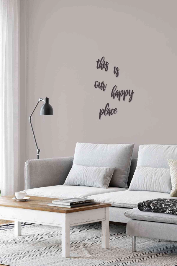 This Is Our Happy Place Mdf Tablo Wall Art