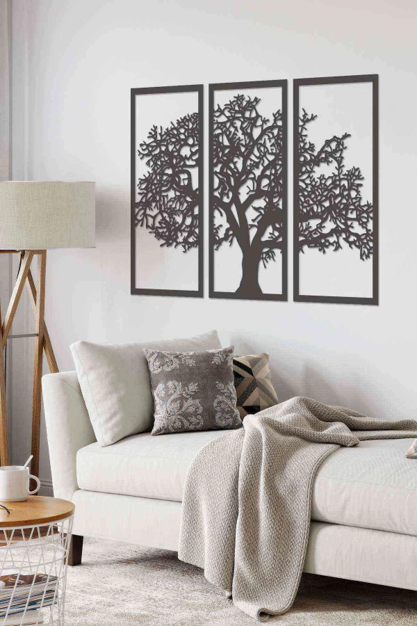Hayat Ağacı 3d Mdf Ahşap Tablo Evinize Ofisinize Yeni Tarz Wall Art