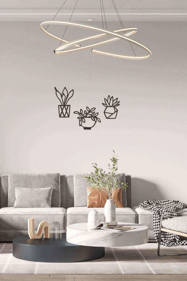 Çiçek Flowers Motifli Mdf Tablo Wall Art