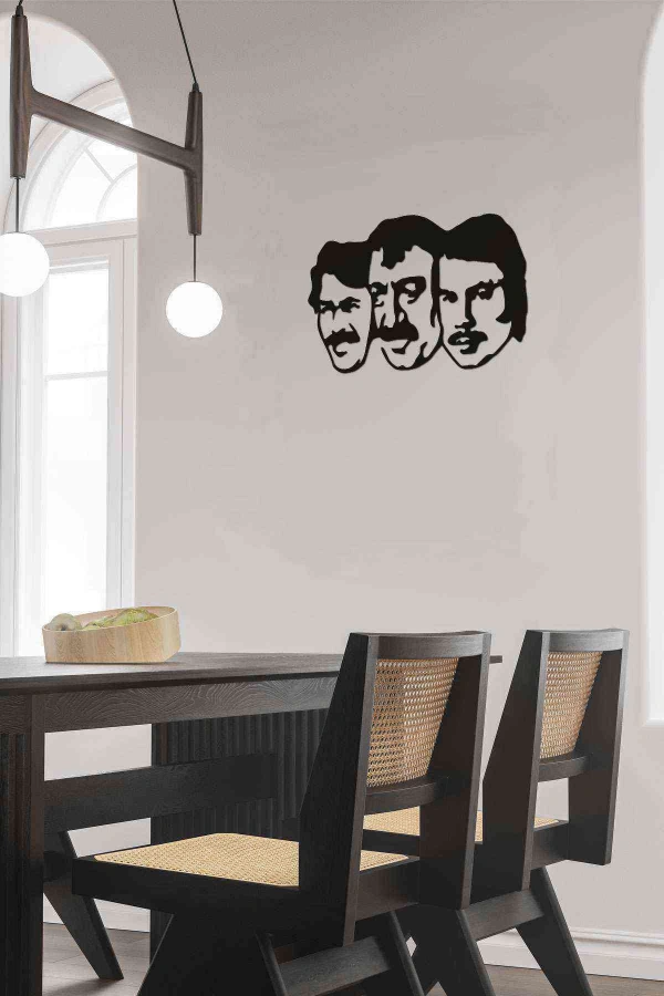 Babalar Figürlü 3d Mdf Tablo Evinize Ofisinize Yeni Tarz Wall Art