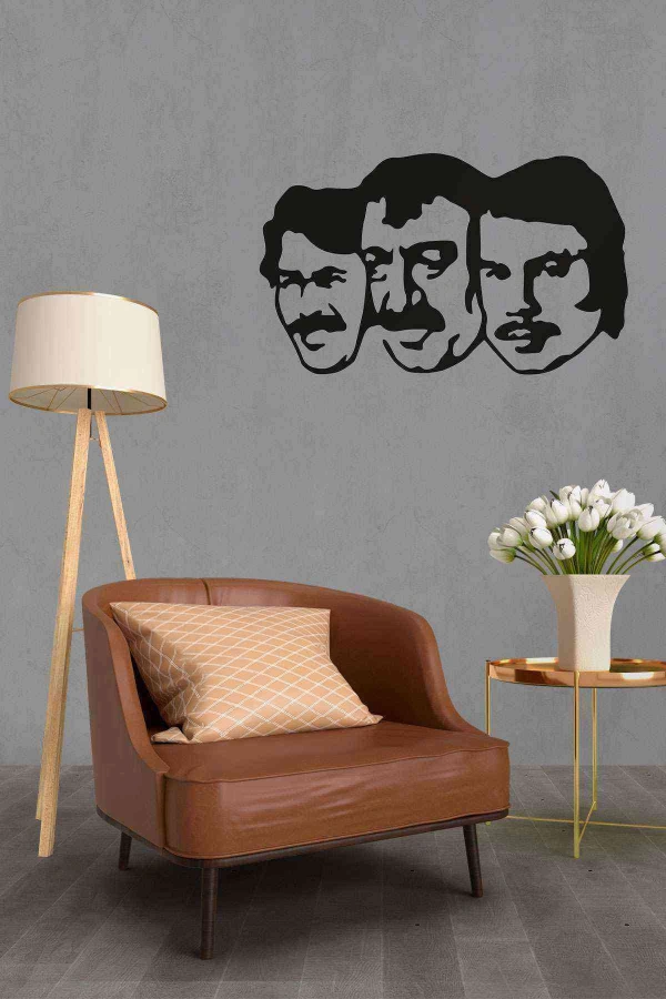 Babalar Figürlü 3d Mdf Tablo Evinize Ofisinize Yeni Tarz Wall Art