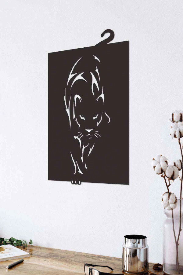 Kaplan Figürlü 3d Mdf Tablo Evinize Ofisinize Yeni Tarz Wall Art