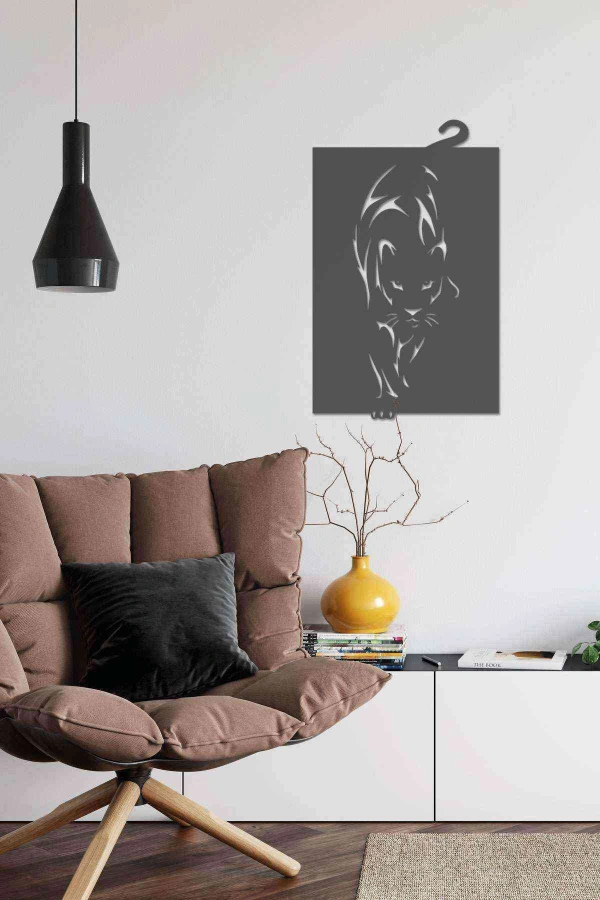 Kaplan Figürlü 3d Mdf Tablo Evinize Ofisinize Yeni Tarz Wall Art